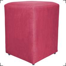 Puff Decorativo Para Sala, Recepção, Manicure Dado Suede Rosé - Clique E Decore