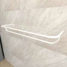 Arara de Cremalheira C/ Tela C/ Pingente 100x30 cm 1 branco modelo clst2b09