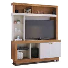 Estante Home TV até 50" Polegadas 2 Portas Vanessa Freijo/Off White