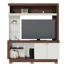 Estante para TV 50 Polegadas Treviso Nogueira Real Off White