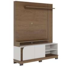 Home para TVs 65" com 2 Portas Lia Amendoa Off White Mate