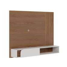 Painel Home Suspenso Jurere 1.6 Para TV até 60" Polegadas Amendoa/Off White Matte