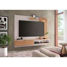 Painel para TV até 65 Polegadas Tocantins Off White e Freijó