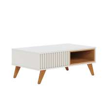 Mesa de Centro Gales Off White / Freijó