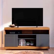 Rack para TV com Nichos Campbell Noce Preto