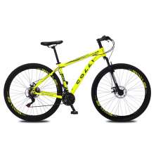 Bicicleta Atalanta Aro 29 Alumínio 21v Câmbio Tras. Shimano Freio Mecânico Amarelo Neon - Colli Bike