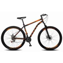 Bicicleta Athena Aro 29 Aço 21v Suspensão Dianteira Freio Mecânico Preto Laranja Neon - Colli Bike
