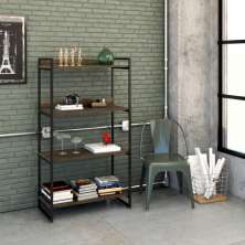Estante Kuadra II Marrom Escuro 80 cm