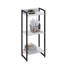 Estante Studio Branca e Preta 104 cm