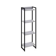 Estante Studio Branca e Preta 146 cm
