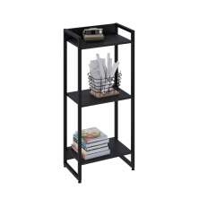 Estante Studio Ônix e Preta 104 cm