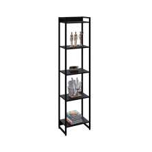 Estante Studio Ônix e Preta 187 cm