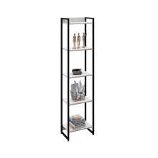 Estante Studio Snow e Preta 187 cm