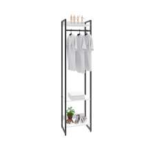 Guarda-Roupa Closet Studio Branco e Preto 45 cm