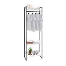 Guarda-Roupa Closet Studio Branco e Preto 60 cm