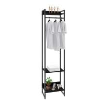 Guarda-Roupa Closet Studio Ônix e Preto 45 cm