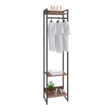 Guarda-Roupa Closet Studio Nogal e Preto 45 cm