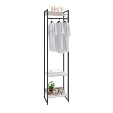 Guarda-Roupa Closet Studio Snow e Preto 45 cm