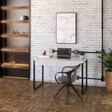 Mesa de Escritório Kuadra 2 GV Bege 120 cm