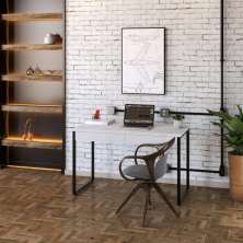 Mesa de Escritório Kuadra 2 GV Branca 120 cm