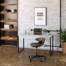 Mesa de Escritório Kuadra 2 GV Branca 135 cm