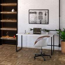 Mesa de Escritório Kuadra I Branca 150 cm