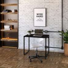 Mesa de Escritório Kuadra Preta 90 cm