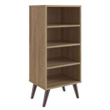 Estante Retrô com 03 Prateleiras Oak com Largura 38,5cm