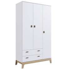 Guarda-Roupas Infantil 03 Portas e 02 Gavetas Branco Itapuã