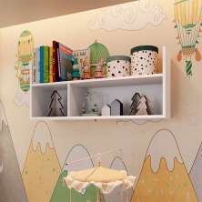 Nicho Infantil Favo de Mel Branco 39x90 cm
