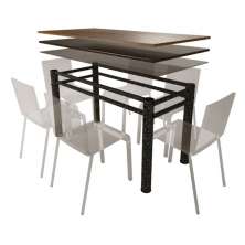 Pé Base De Mesa Jantar Para Tampos Pedra Granito Vidro 1,20 Texturizado