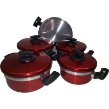 Jogo de Panela Plus Verniz Vermelho 5 Peças Cooklar