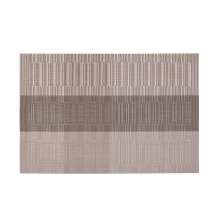 Jogo Americano Retangular Loom Listras Taupe