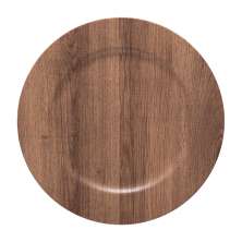 Sousplat Galles Flat Amadeirado Marrom Claro
