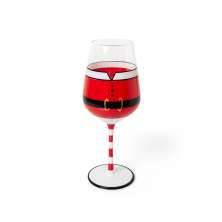 Taça Christmas Vermelha e Dourada 510 ml