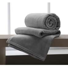 Manta Casal Flannel Extra Macio Corttex - Chumbo