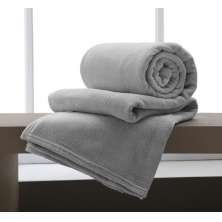 Manta Casal Flannel Extra Macio Corttex - Cinza ll