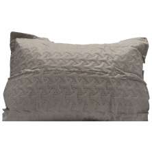 Porta Travesseiro Ultrasound Liso Taupe Color Art Corttex