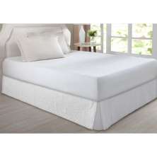 Saia Box Casal Matelada Floral Branco Home DesingCorttex