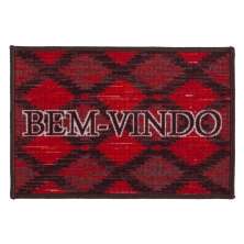 Tapete de entrada 40cm x 60cm Carpe Diem Iket Color Art Corttex