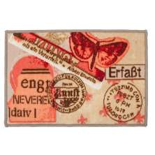 Tapete de entrada 40cm x 60cm Carpe Diem Postal Color Art Corttex