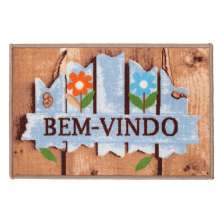 Tapete de entrada 40cm x 60cm Carpe Diem Primavera Color Art Corttex