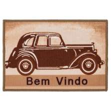 Tapete de entrada 40cm x 60cm Carpe Diem Vintage Color Art Corttex