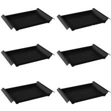 Kit 6 Bandejas Plástica Grande Servir Self Service 45x29cm R