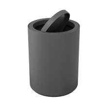 Lixeira com Tampa Basculante 1L Serene Chumbo