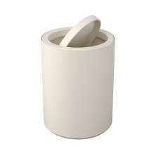 Lixeira com Tampa Basculante 1L Serene Cinza Claro