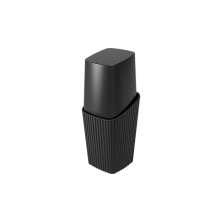 Porta-Escova de Dentes com Tampa New Square Preto