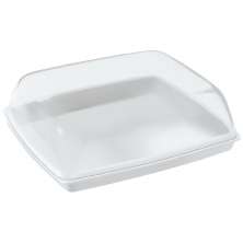 Porta Frios Com Tampa De Plástico Para Guardar Frios Coza Branco