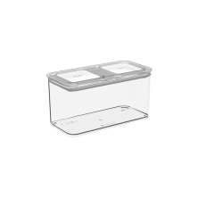 Pote Hermético Modo Retangular Cristal 1,3 L