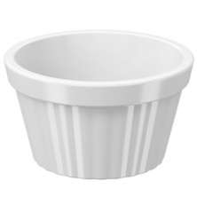 Ramekin Branco Canelado 90ml Pote Bowl Pequeno 7,3cm Uno Coz